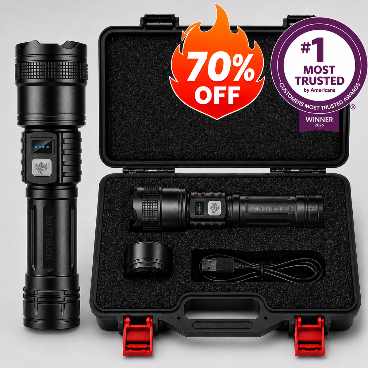 BILLHOL®🗽 Super Bright Ultimate Survival Flashlight