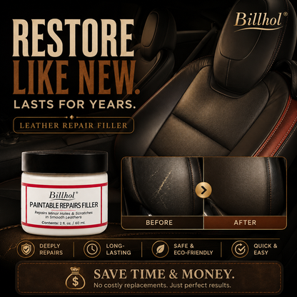 𝐁𝐢𝐥𝐥𝐡𝐨𝐥®  𝐏𝐑𝐄𝐌𝐈𝐔𝐌 𝐋𝐄𝐀𝐓𝐇𝐄𝐑 𝐑𝐄𝐒𝐓𝐎𝐑𝐀𝐓𝐈𝐎𝐍 𝐏𝐚𝐢𝐧𝐭𝐚𝐛𝐥𝐞 𝐒𝐜𝐫𝐚𝐭𝐜𝐡 & 𝐃𝐚𝐦𝐚𝐠𝐞 𝐑𝐞𝐩𝐚𝐢𝐫 𝐅𝐢𝐥𝐥𝐞𝐫