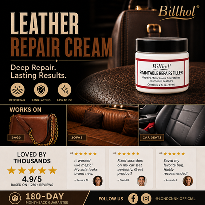 𝐁𝐢𝐥𝐥𝐡𝐨𝐥®  𝐏𝐑𝐄𝐌𝐈𝐔𝐌 𝐋𝐄𝐀𝐓𝐇𝐄𝐑 𝐑𝐄𝐒𝐓𝐎𝐑𝐀𝐓𝐈𝐎𝐍 𝐏𝐚𝐢𝐧𝐭𝐚𝐛𝐥𝐞 𝐒𝐜𝐫𝐚𝐭𝐜𝐡 & 𝐃𝐚𝐦𝐚𝐠𝐞 𝐑𝐞𝐩𝐚𝐢𝐫 𝐅𝐢𝐥𝐥𝐞𝐫