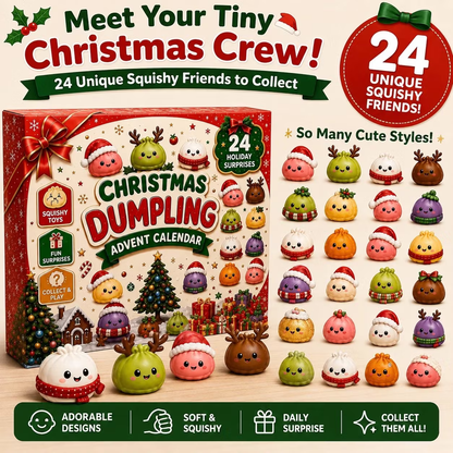 24 mini Christmas squishy characters to collect